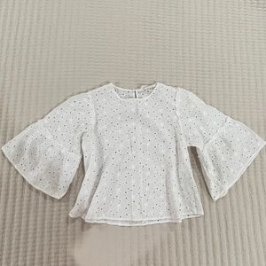 Zara embroidered blouse
